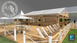 image 3d tente évènementielle - modélisation