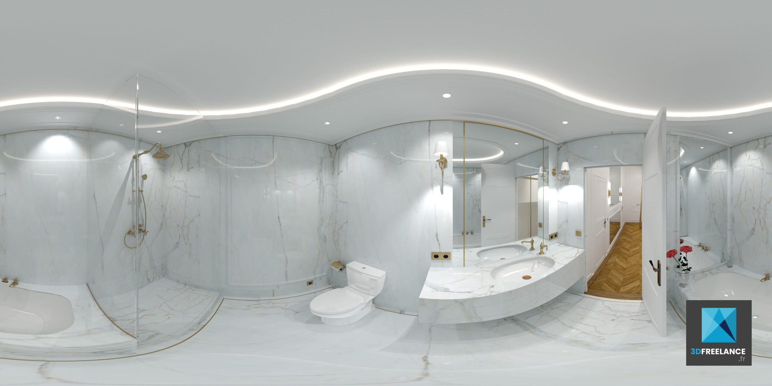 image 3d VR salle de bain