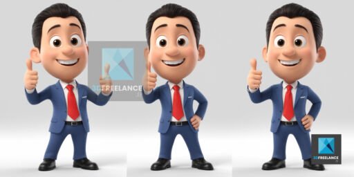 modélisation 3d businessman - illustration