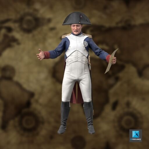 personnage 3d napoléon - image 3d napoléon