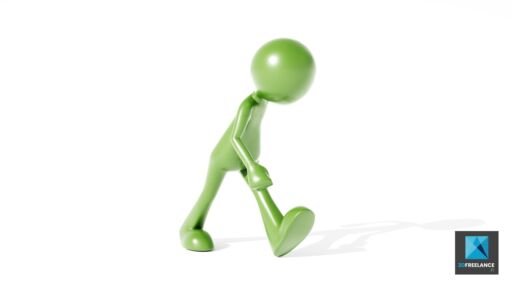 bonhomme 3D en marche
