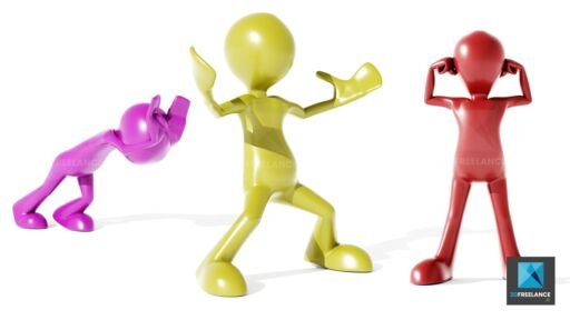 bonhomme 3d personnages