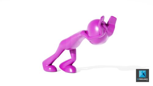 bonhomme 3D pousse