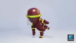 création 3d petit robot illustration 3d