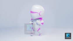 design 3d petit robot dessin 3d