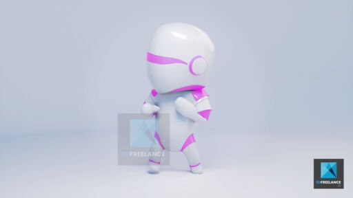 design 3d petit robot dessin 3d