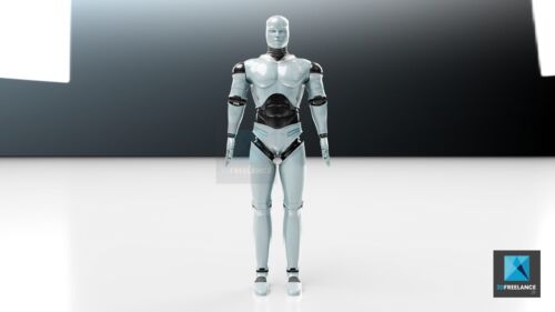 dessin 3d robot - modélisation illustration