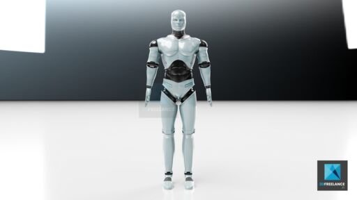 dessin 3d robot - modélisation illustration