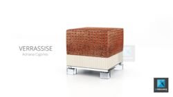 illustration 3d pouf - meuble