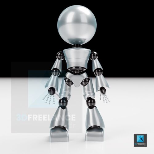 illustration 3D robot