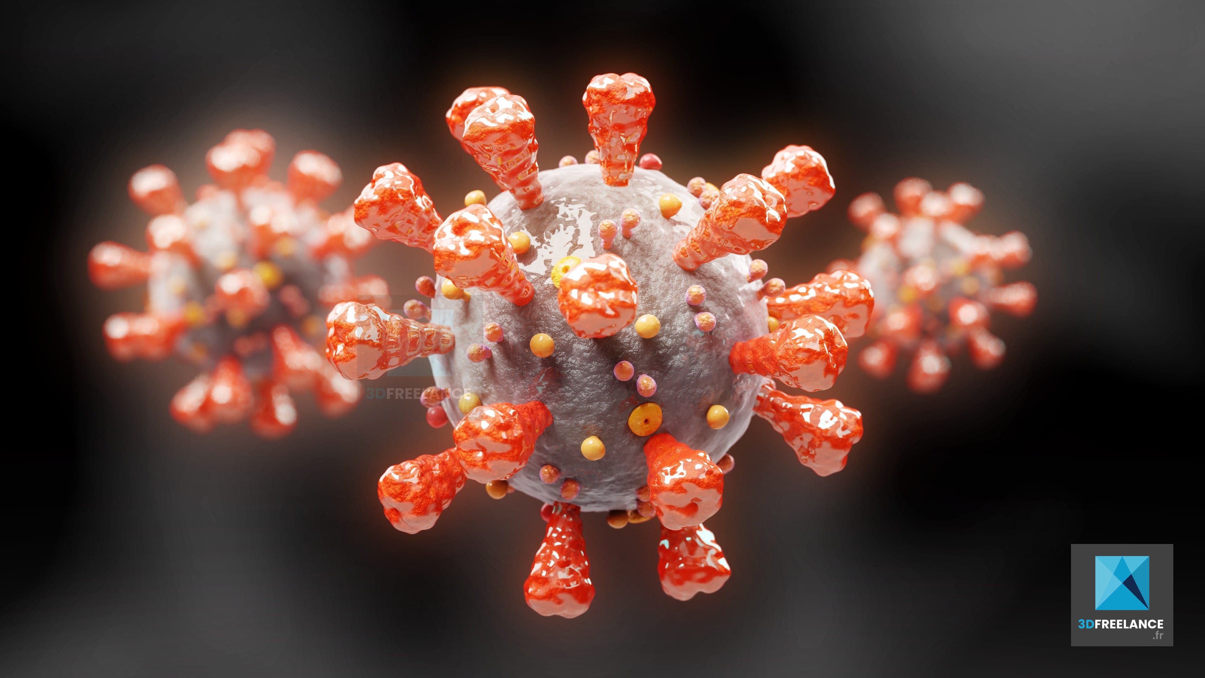 Images 3D d un coronavirus Illustrations M dicales Images 3D d un coronavirus Illustrations M dicales