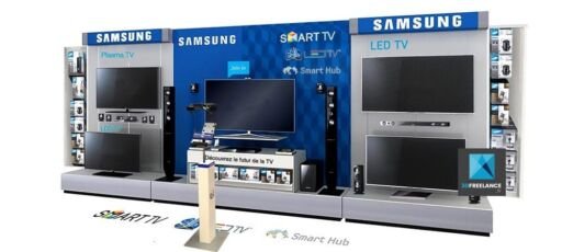 linéaire produit Samsung image 3d