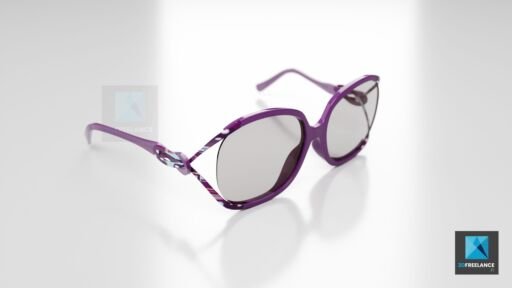 modélisation 3d de lunettes
