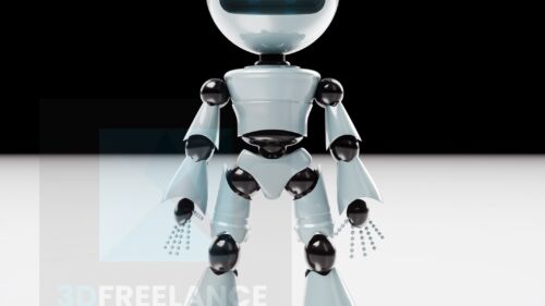 personnage 3D robot