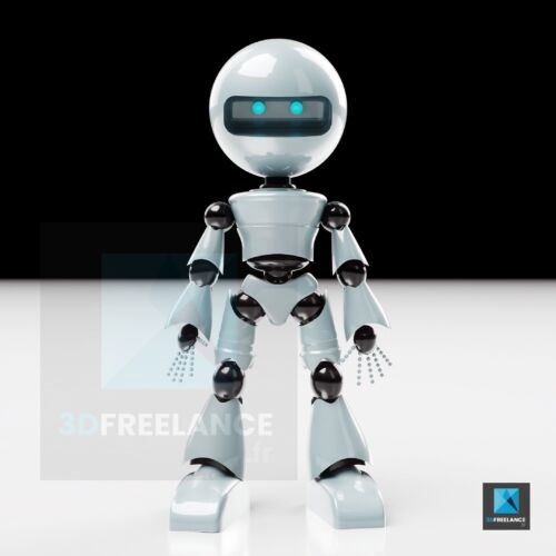 personnage 3D robot