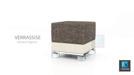 perspective 3d pouf - meuble