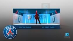 illustration 3d scene de concert PSG