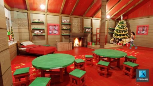 image 3D magasin de jouets - perspective 3D