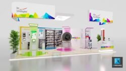 stand moderne - fillon technologies - perspective 3d