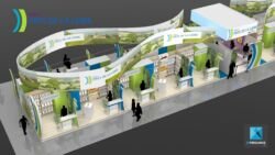 stand pavillon salon de l'agriculture - image 3d