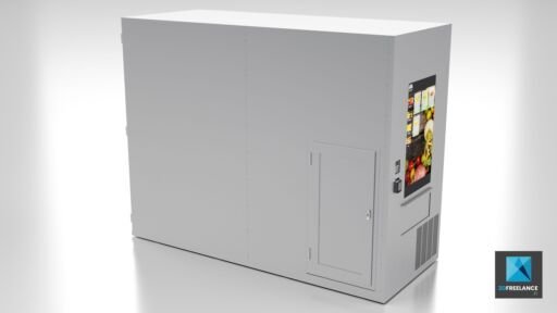 distributeur automatique dessin 3d