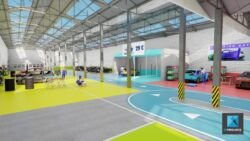 dessin 3d garage automobile - Aubervilliers
