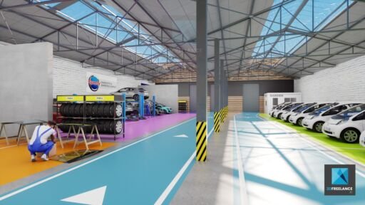 modélisation 3d garage automobile Aubervilliers freelance
