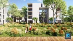 image 3d d'un écoquartier - freelance