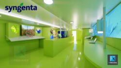 Illustration 3D intérieur camion évènementiel syngenta