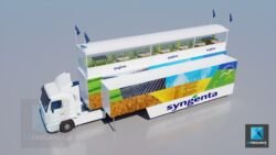 Illustrations 3D - Camion evenementiel Syngenta