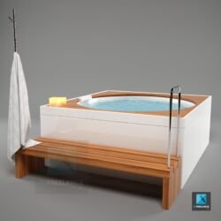 modélisation 3d jacuzzi - modèle 3d jacuzzi