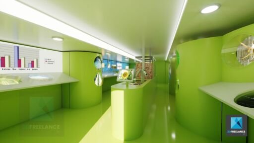 Visite 3D interieur camion évènementiel syngenta