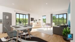 freelance 3d immobilier Normandie - séjour