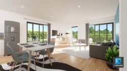 freelance 3d immobilier Normandie - séjour