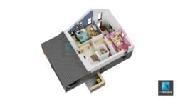 plan 3d lotissement Normandie freelance