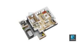 plan de surface maison Normandie freelance