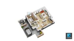 plan de surface maison Normandie freelance