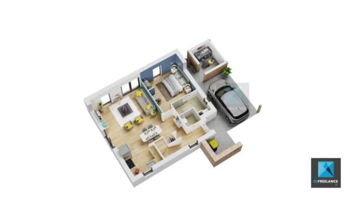 plan meuble maison Normandie freelance