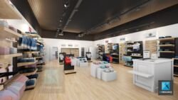 modélisation 3d Magasin de vêtements