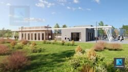 perspective 3d village entreprises image 3d rendu