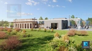 perspective 3d village entreprises image 3d rendu
