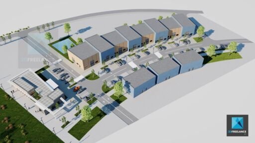 plan 3d village entreprises modélisation freelance