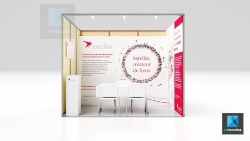 design mini stand médical - astellas