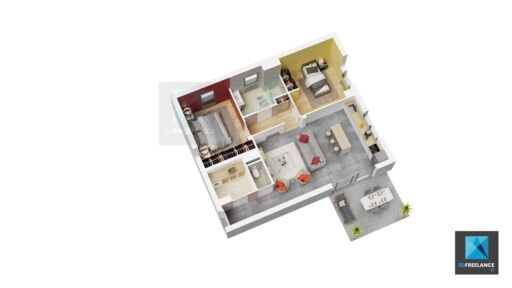 graphiste 3d immobilier Rhône-Alpes freelance 3d
