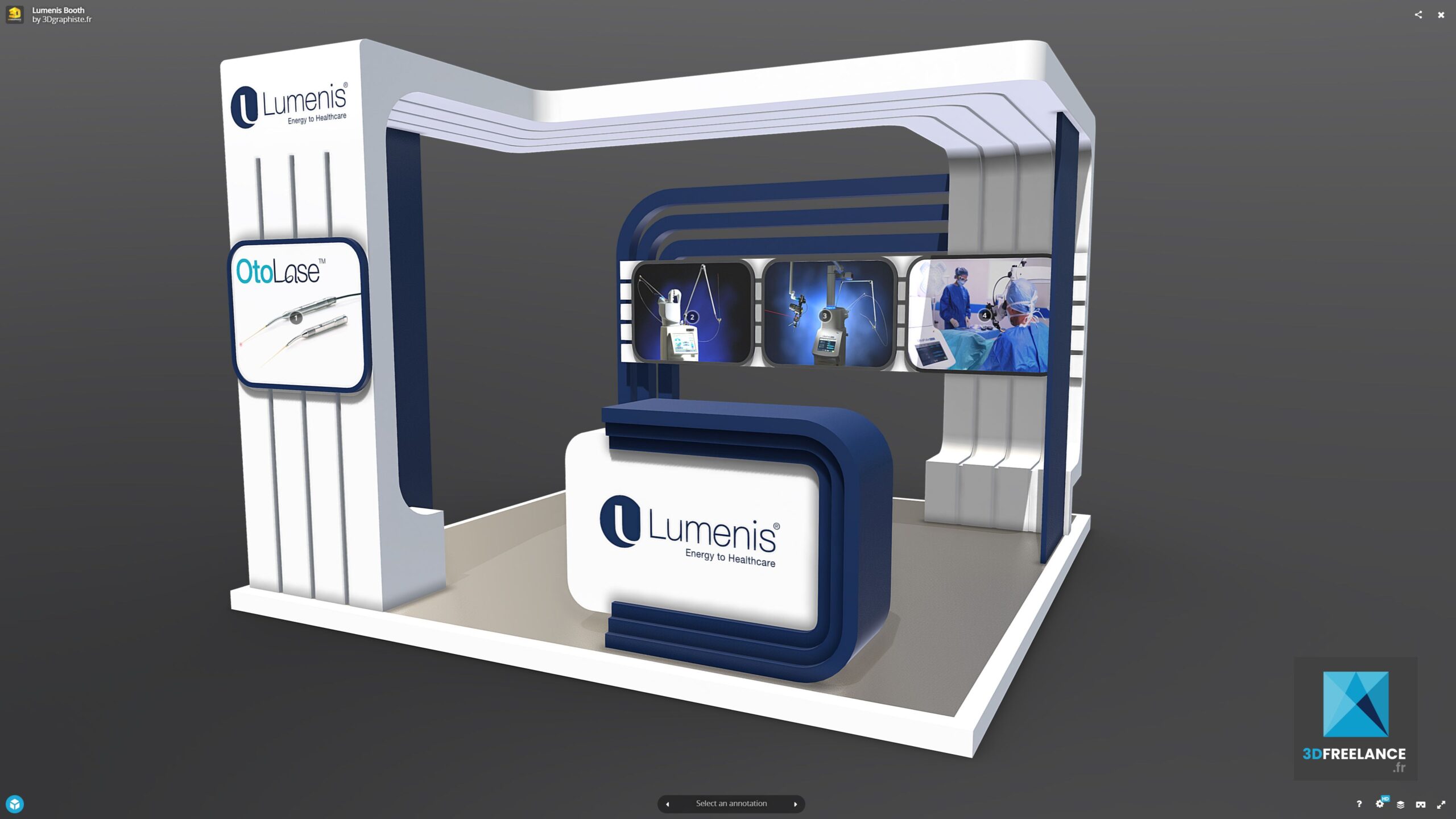 stand 3d en temps réel - Stand en 3D interactive WEB GL