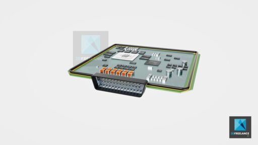 modélisation 3d composants électroniques dow