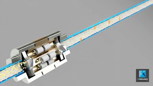 vidéo 3d de particules drag'eau