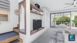 rendu 3d villa immobilier Saint-Barthélemy