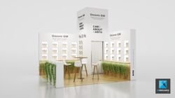 design moderne stand cosmétiques GM