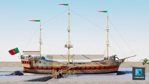 illustration 3d bateau